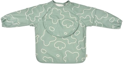 Beaba - 2-in-1 slabbetje met mouwen - Kwijl slabbetjes baby - Met opvangbakje en verwijderbare mouwen - Groen