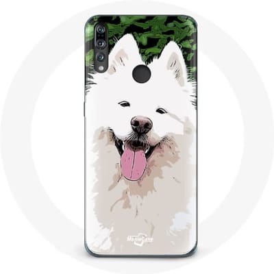 Coque - Huawei - P30 Lite - Souple - Blanc - Samoyède blanc