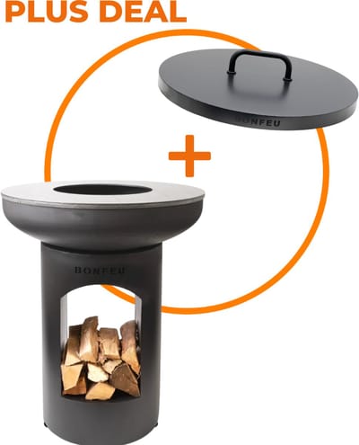 Bundel Deal: BONFEU Bonbiza zwart + Opslagruimte + Gratis Beschermdeksel