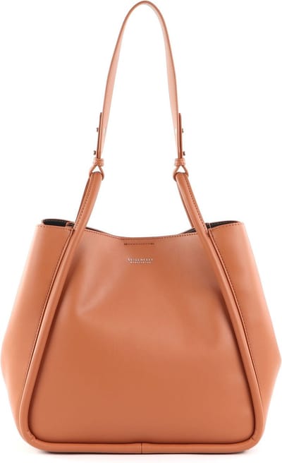 SEIDENFELT MANUFAKTUR Sollia Shopper Caramel Terracotta