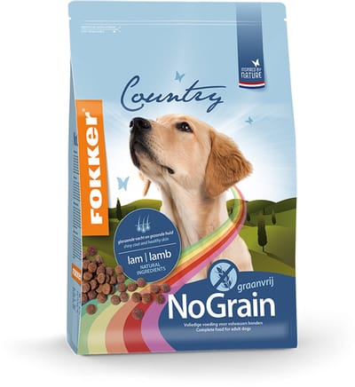 Fokker Country No Grain 13 kg + Rex zachte beloning lam