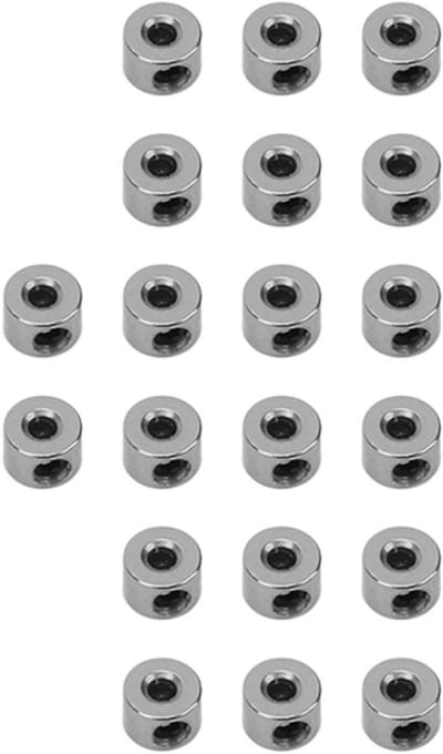 Lichte en duurzame luchtvaartwielen voor RC vliegtuigen - 20 stuks van hoogwaardig roestvrij staal en aluminium flens