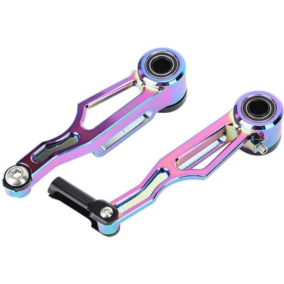 1 Paar Ultralicht Opvouwbare Fiets Aluminiumlegering V-Rem Fiets Fietsaccessoire korte arm V-rem pink
