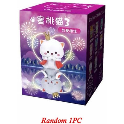 MITAO Kat Blind Box Liefdesserie Seizoen 3 Mystery Box Kawaii Gelukskat Schattige Cartoon Poppenmodel Speelgoed Actiefiguur Verjaardagscadeaus pink