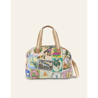 Oilily reistas schoudertas Coosje Overnighter Almond Oil kleurrijke