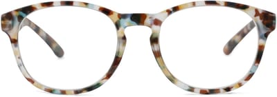 VERTEBRIL Neville - Sterkte -0.50 - Kleur Multicolor Havanna - GEEN leesbril – Unisex bril voor veraf - Eigentijds ontwerp – Fijne pasvorm –Heldere min-glazen - Voor dagelijks gebruik - Myopie/bijziendheid - Inclusief etui en doekje