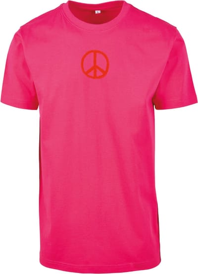 T-shirt roze S - Make love not war - soBAD. | T-shirt unisex | T-shirt mannen | T-shirt vrouwen | Humor | Love