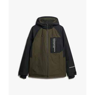 Superdry SKI FREESTYLE CORE JACKET Heren Wintersportjas - Army Khaki - Maat M