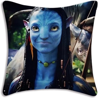 Avatar Water Weg Kussenhoezen Cartoon Sofa Decoratief Huis Dubbelzijdig Bedrukt Kort Pluche Schattige Kussenhoes Short plush 65*65(CM)-1Pcs