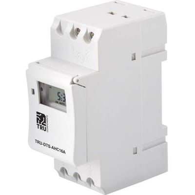 TRU COMPONENTS TRU-DTS-AHC16A Centrale besturing Voedingsspanning (num): 230 V/AC 1x wisselcontact 16 A 250 V/AC Weekprogramma