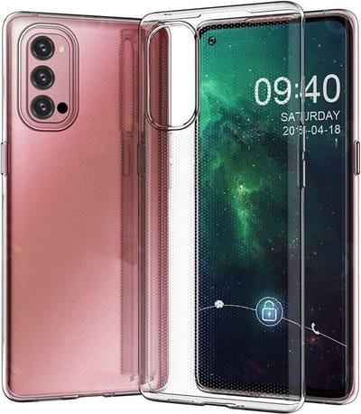 Oppo Reno 4 Hoesje Schokbestendig en Dun TPU Transparant