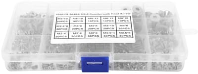 Dailygoods- Schroeven Set - Hoogwaardige RVS Schroeven - M2/M3/M4/M5/M6 - Professionele Kwaliteit - Voor Hout/Meubels - Scherpe Prijs - Bevestigingsmiddelen