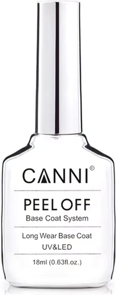 Canni UV Peel Off Base Coat XL - 18 ml - Peel Off Basecoat - Peel Off Base Coat Gellak - Peel Off Nagellak - Peel Off Base Coat Gel - Canni Gellak - Gellak Nagellak