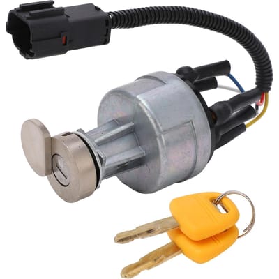 Interrupteur d'allumage de démarrage avec couvercle de protection, 2 clés, pour pelle Sany SY210 SY235 SY225