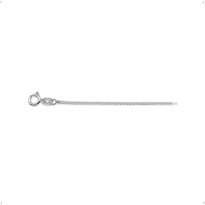 YO&NO - Ketting - Zilver - Gourmet - 1,2mm - 32cm  - Sieraden Vrouw -  Heren - Gerhodineerd - Zilver 925