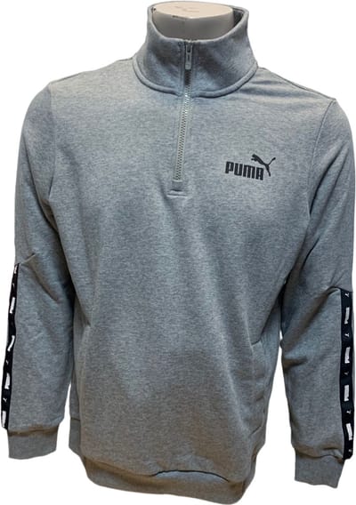 Puma - Tape Half Zip TR - Vest - Mannen - Grijs - Maat L