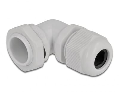 Kabelwartel | 90° haaks | PG13.5 | 6-12 mm | IP68 | grijs | 1 stuk