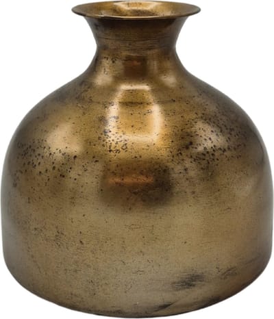 Deco4yourhome® - Vaas - Vase - Moon - Bloemenvaas - Antiek Goud - Gold - Metaal