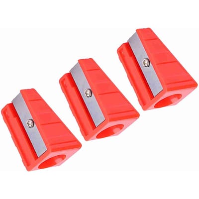 3 stuks Draagbare Mini Biljart Keu Tip Trimmer Shaper Tapper Reparatiegereedschap Accessoire (Rood) red