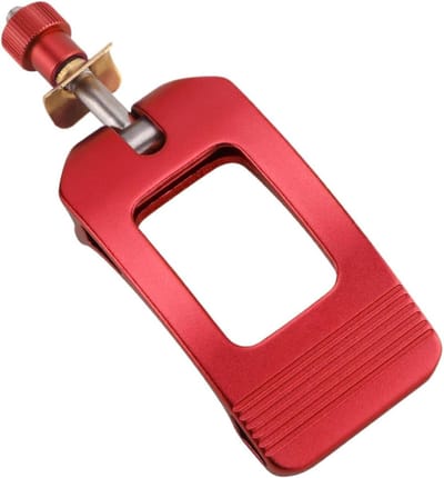 Zadelpenklem - Fietsaccessoire - Onderweg Fietsen - Snelontgrendelingsmechanisme - ca. 12 cm - Rood