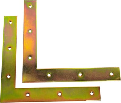 Montagebeugels - Versterkingshoeken - Houtverbindingen - Geel verzinkt staal - 200x200x30x3 mm