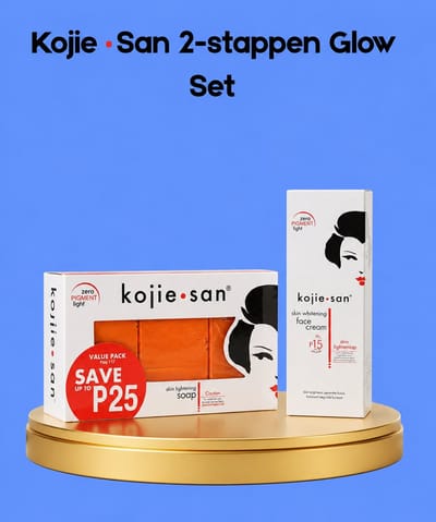 Kojie San 2-Step Glow Set – Verhelderende & Hydraterende Huidverzorgingsset – Helpt Donkere Vlekken te verminderen, Egaliseert de Huidtint & Verzorgt Intensief – Voor een Gladde, Stralende & Gezonde Huid