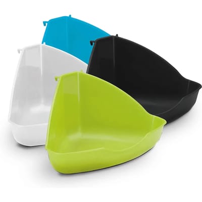 Plastic hoektoilet voor knaagdieren Ebi