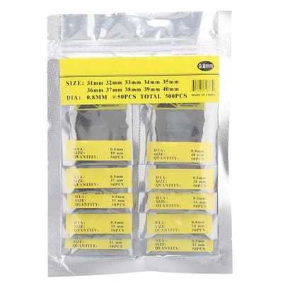 Dailygoods- O-ring rubberen pakking set 500 stuks - waterdichte afdichtingen - horloge reparatie tool - flexibele rubberen afdichtingen - slijtvast materiaal - hoge prestaties - Horlogeafdichting