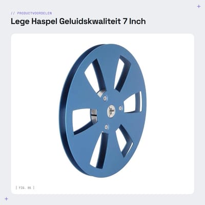 Dailygoods- Haspel 1/4 Inch - 7 Inch Lege Haspel - 6 Gaten Ontwerp - Roestvrijstalen Schroeven - Goede Geluidskwaliteit - Perfecte Vervanging - Opwikkelspoel
