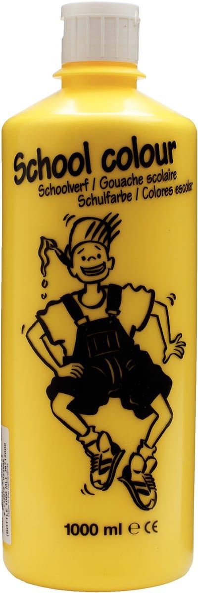 Talens School Colours Bottle 1000 ml Yellow 200 (36712000)