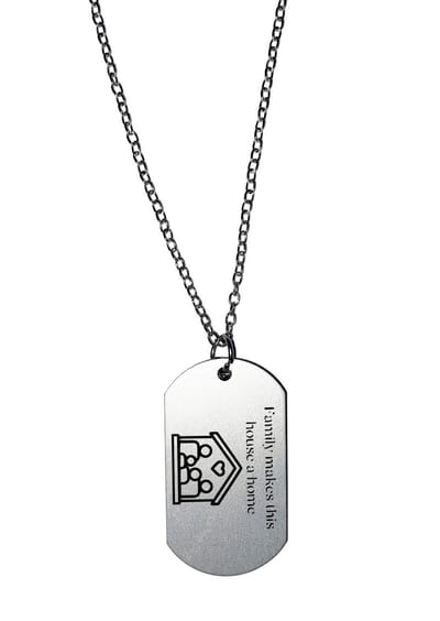 Akyol - family makes this house a home ketting - Familie - liefste familielid - liefde - familie - leuk kado voor je familie om te geven