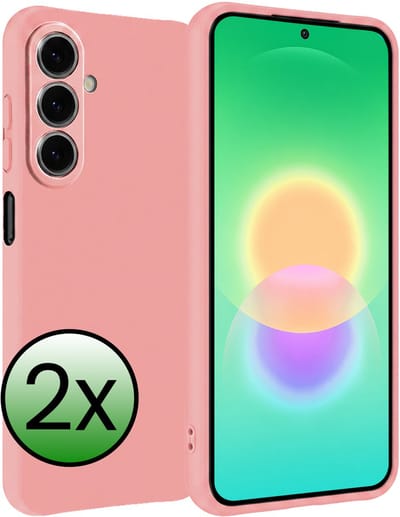 Hoesje 2 Stuks - Geschikt voor Samsung Galaxy A27 - Sterk & Shockproof - Case Siliconen - Back Cover - Telefoon Hoes - Lichtroze