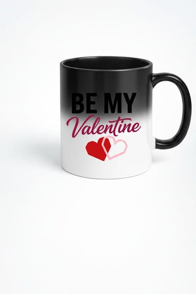 Magische Mok Be My Valentine - Kleurveranderende Mok voor Valentijnsdag