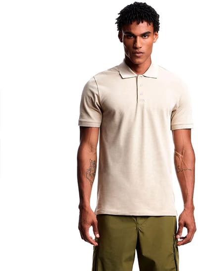 Emporio Armani Em000571_af20425 Korte Mouw Poloshirt Beige L Man