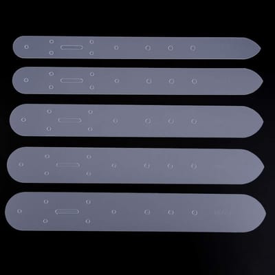 Belt Holes Template Set voor Leerbewerking - 5 Stuks DIY Gaten Mal voor Riemen, 25/30/35/38/40mm