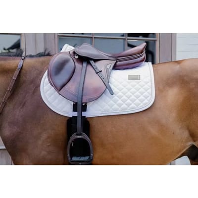Kentucky Horsewear - Zadeldoek diamond rope jumping wit