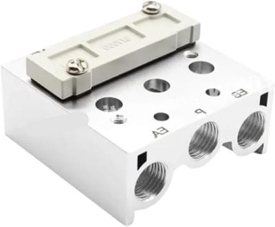 Ventielaansluitplaat - Afdekplaat Blindplaat - Pneumatische Systemen - Serie 3V4V - 10 stuks - Grijs