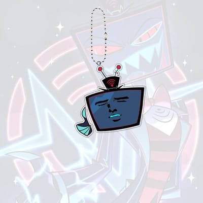 Vox Acryl Sleutelhanger Tas Kawaii Cartoon Hanger Kawaii Anime Sieraden Hanger Student Accessoires Sleutelhanger Vees Festival Cadeau 4-5cm white
