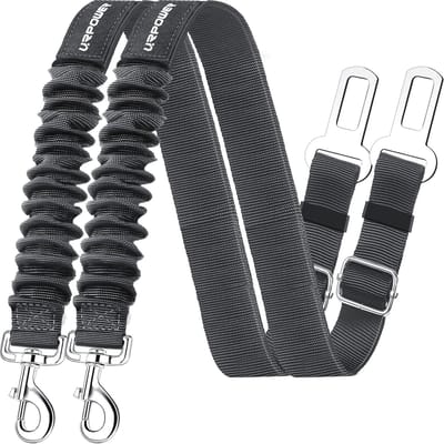 Verstelbare Hondenveiligheidsgordels - Set van 2 - Duurzame Nylon Autogordels voor Honden en Katten