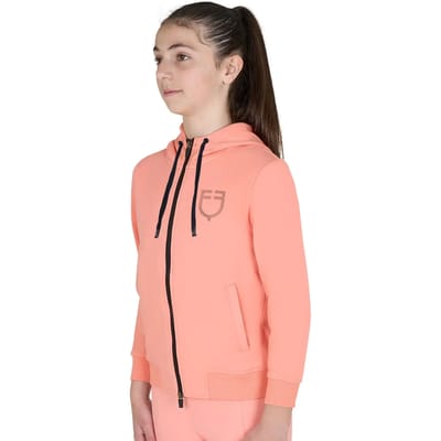 Sweater met capuchon en kinderlogo Equestro Shiny