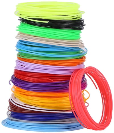Dailygoody - 20st PCL-Filamentrollen 1.75mm - 3D-Printer Filament - Lage Temperatuur - 20 Kleuren - Creatief Filament - Voor 3D-Pennen