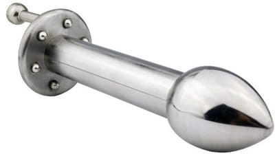 Nooitmeersaai - Draaibare anale dildo - Metaal - 114mm - Draaibaar