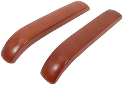 Dailygoods- Armleuningkussens Donkerrood - Ergonomisch Comfort - Universele Armleuningen - Houten Armleuningen - Aanpasbaar - 30 x 5 x 4,5 cm - Armsteun