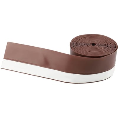 5M 45mm Bande d'étanchéité auto-adhésive pour porte fenêtre anti-vent, anti-insectes, anti-poussière (marron)