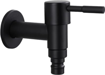 SnelShoppen - Cold Water Tap 304 RVS voor Wastafel, Balkon en Mop Pool - Corrosiebestendig, Enkele Handgreep, Eenvoudig te Gebruiken, Tuin, Keuken, Fe