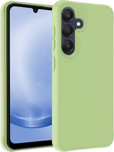 Hoesje - Geschikt voor Samsung Galaxy A25 - Sterk & Shockproof - Siliconen Case - Hoes Cover - Telefoonhoes - Groen