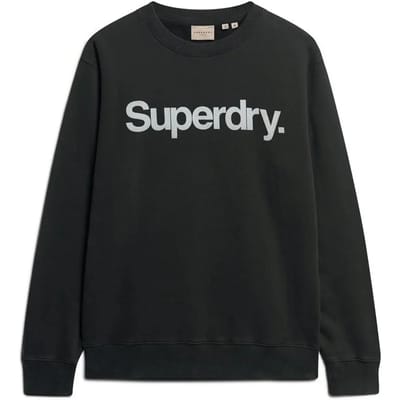 Superdry - Core Logo City sweatshirt met ronde hals en losse pasvorm - Heren - Truien