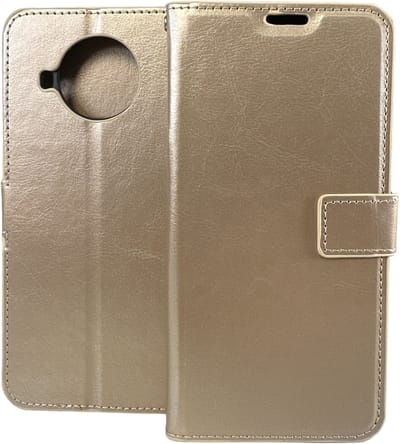 Portemonnee Book Case Hoesje Geschikt voor: Xiaomi Mi 10T Lite -  goud