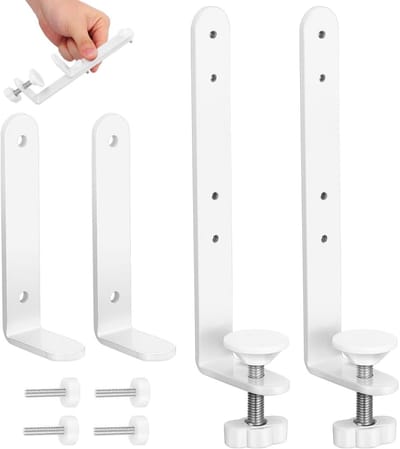 2-delige Pegboard Panel Connector Kit voor Heavy Duty Tafelblad Stand en Desktop Organisatie, Ideaal voor Creatieve Opslag en Werkplek Optimalisatie