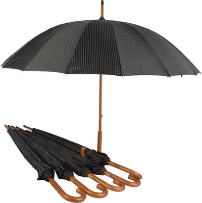Paraplu 6 stuks - Set Van 6 Windbestendige Paraplus | Met 16 Banen En 102cm Diameter | Voor Kamperen & Avonturen